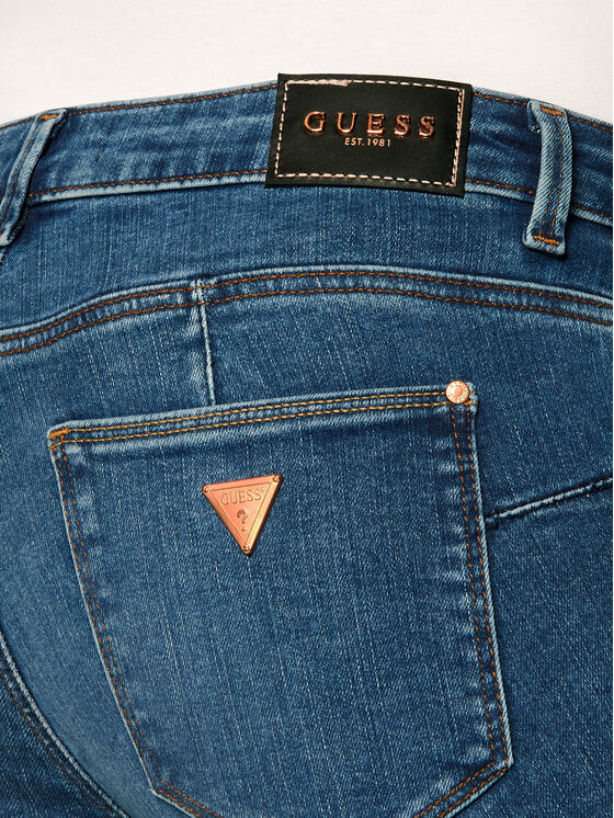 Guess Guess Skinny Fit džíny Curve W0YAJ2 D4484 Tmavomodrá Skinny Fit