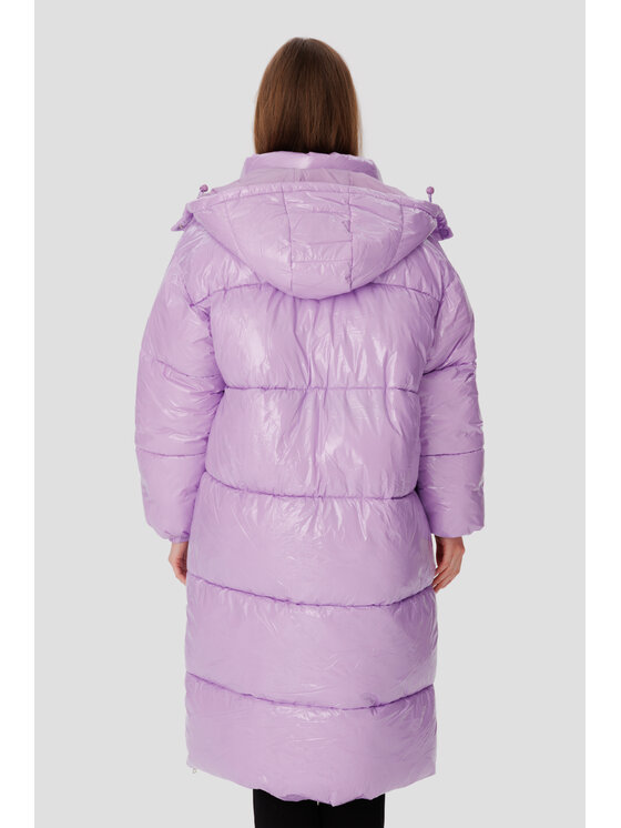 LAURELLA LAURELLA Płaszcz 9TU002 Fioletowy Regular Fit