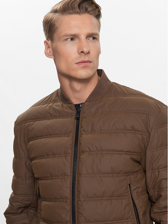 BOSS BOSS Prehodna jakna Caradoc 50493693 Rjava Regular Fit