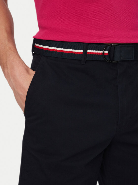 Tommy Hilfiger Tommy Hilfiger Compleu pantaloni scurți și curea Denton MW0MW42349 Bleumarin Slim Fit