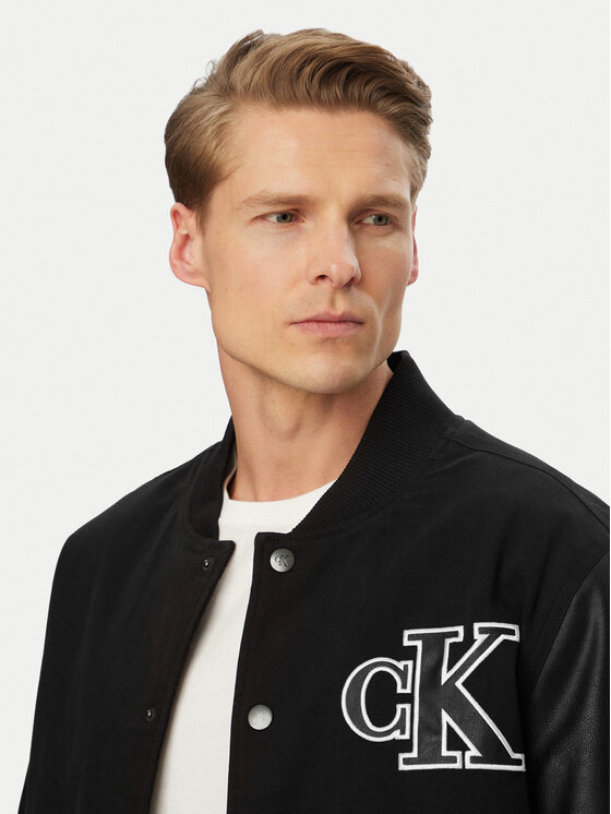 Calvin Klein Jeans Calvin Klein Jeans Bundy bomber LV04RF407G Čierna Regular Fit