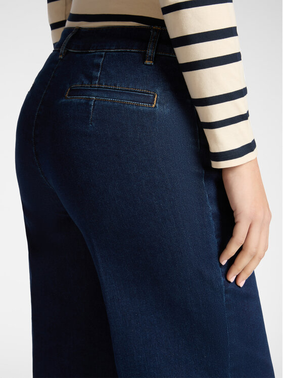 Elena Mirò Elena Mirò Jeansy P512P000389N034 Niebieski Cropp Fit
