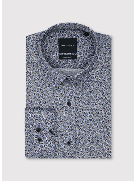 Pako Lorente Pako Lorente Koszula P25SF-1X-056 Granatowy Regular Fit