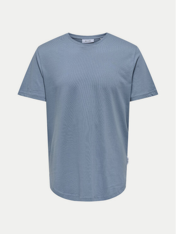 Only & Sons Only & Sons Marškinėliai Matt 22002973 Mėlyna Regular Fit