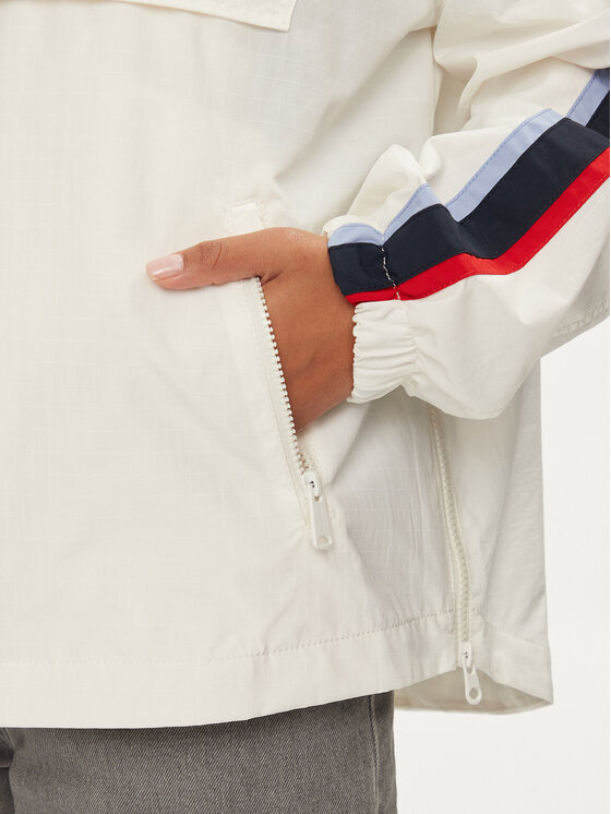 Tommy Jeans Tommy Jeans Bunda anorak Archive Chicago DW0DW18151 Biela Regular Fit