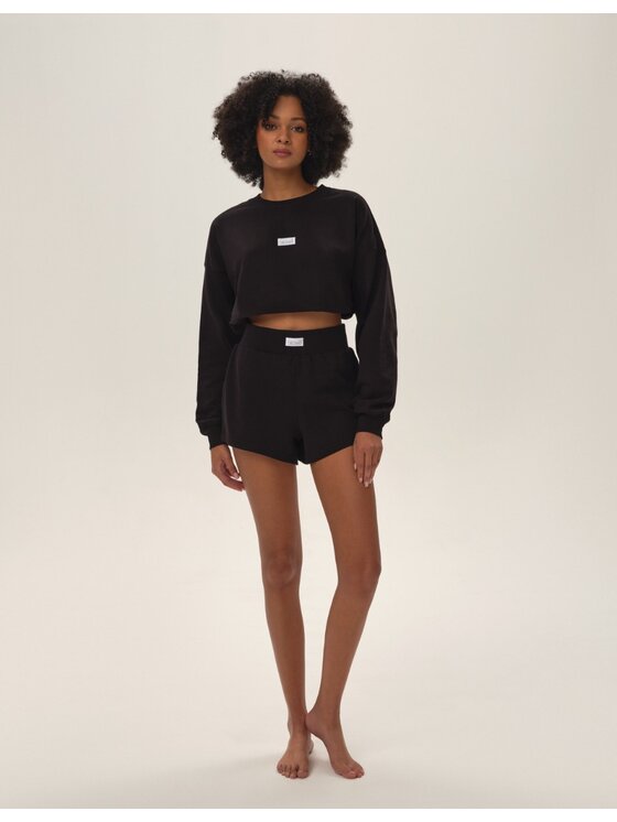 Esotiq Esotiq Szorty materiałowe 42131 Czarny Regular Fit