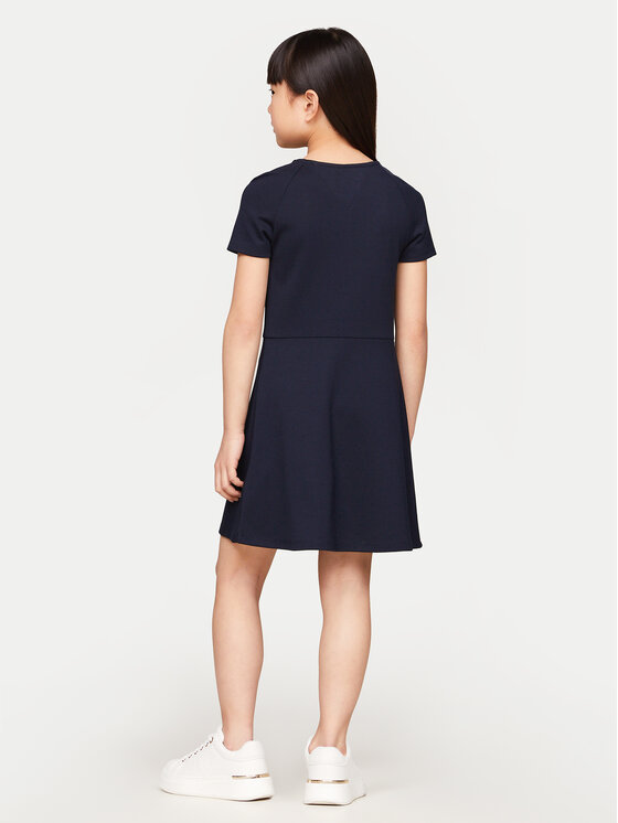 Tommy Hilfiger Tommy Hilfiger Každodenní šaty KG0KG08023 Tmavomodrá Regular Fit