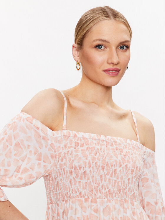 Marc Aurel Marc Aurel Лятна рокля 6 884 101 093 200 Бежов Regular Fit