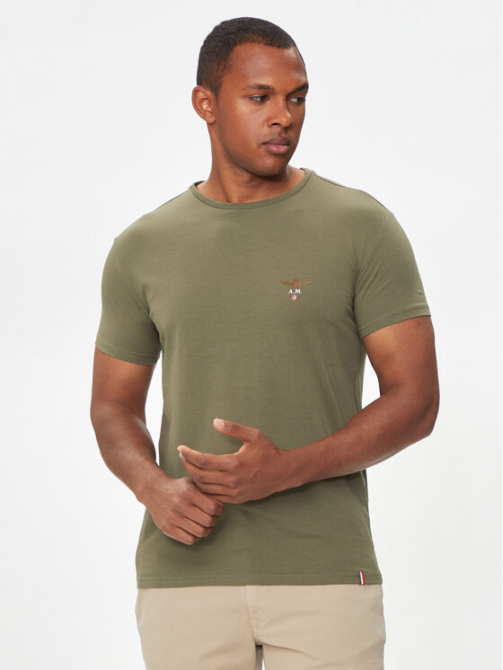 Aeronautica Militare Aeronautica Militare T-shirt AM1UTI001 Cachi Regular Fit