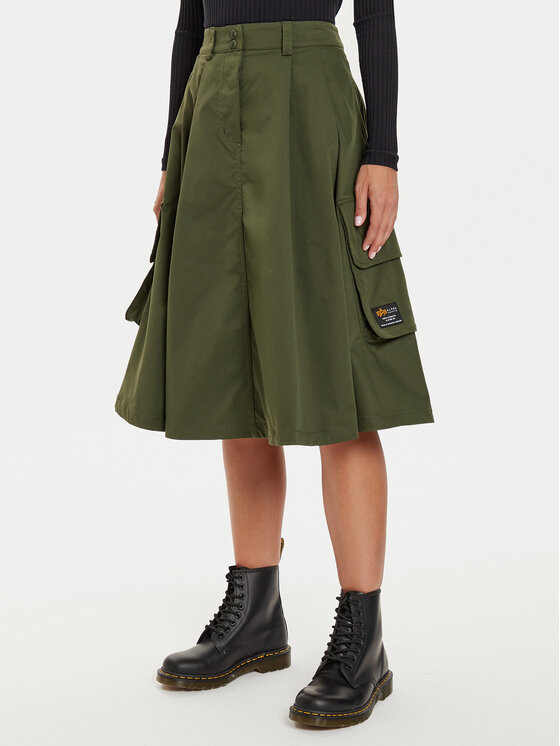 Női Trapéz szoknya Alpha Industries, Méret: M, Zöld, 148069