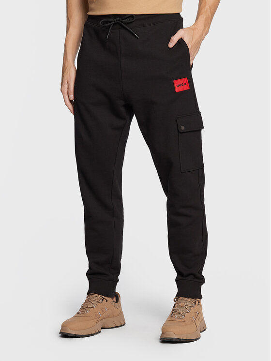 Hugo Jogginghose Dwellrom 50479164 Schwarz Relaxed Fit | Modivo.de