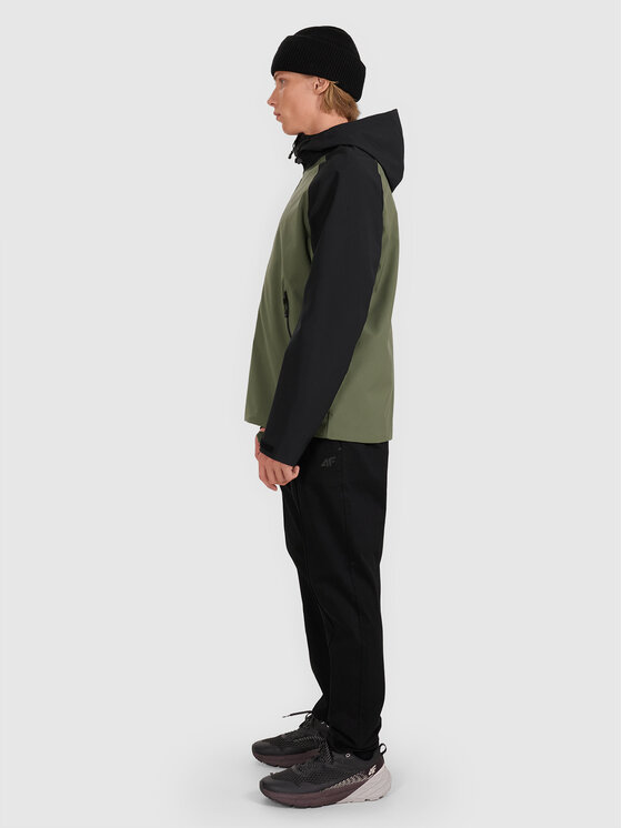 4F 4F Kurtka przejściowa MIDSHOP TEXTILE Czarny Regular Fit