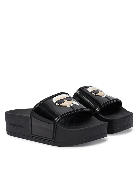 KARL LAGERFELD KARL LAGERFELD Papucs Kondo Maxi II KL80805C Fekete