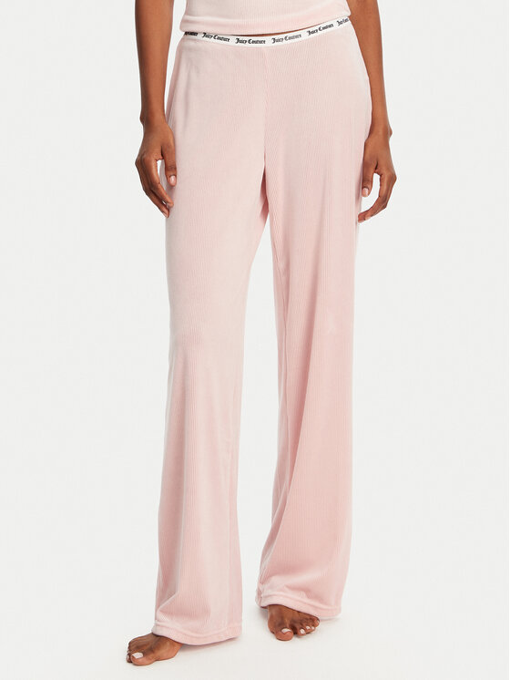 Juicy Couture Juicy Couture Pyžamové kalhoty Vicky JCLAS125504 Růžová Flare Fit