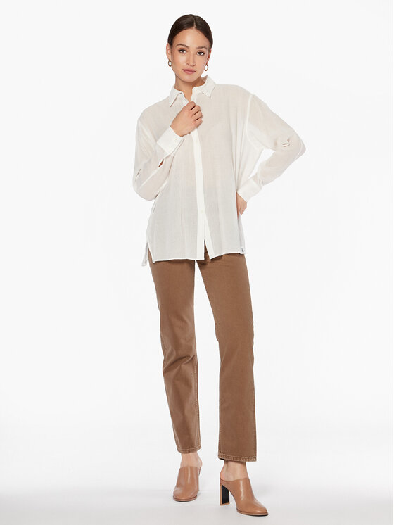 Calvin Klein Jeans Calvin Klein Jeans Camicia J20J221184 Écru Regular Fit