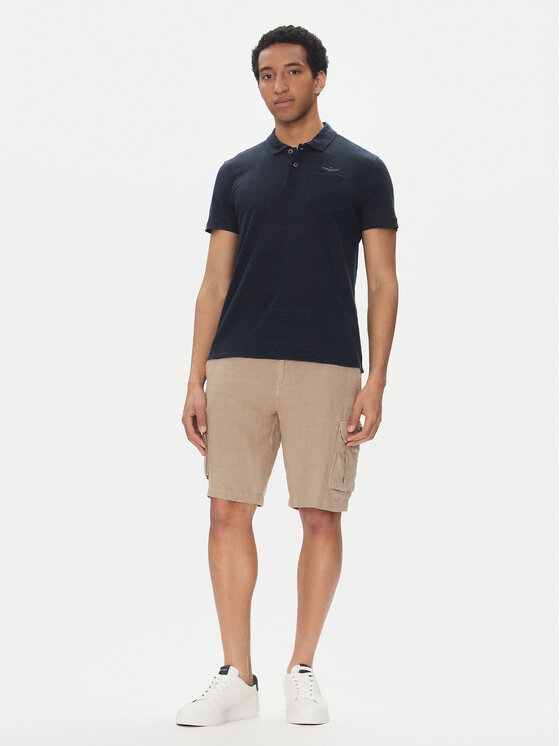 Aeronautica Militare Aeronautica Militare Polo marškinėliai 251PO1855J679 Tamsiai mėlyna Regular Fit