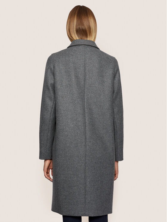 BOSS Boss Вълнено палто C_Coluise 50436302 Сив Regular Fit