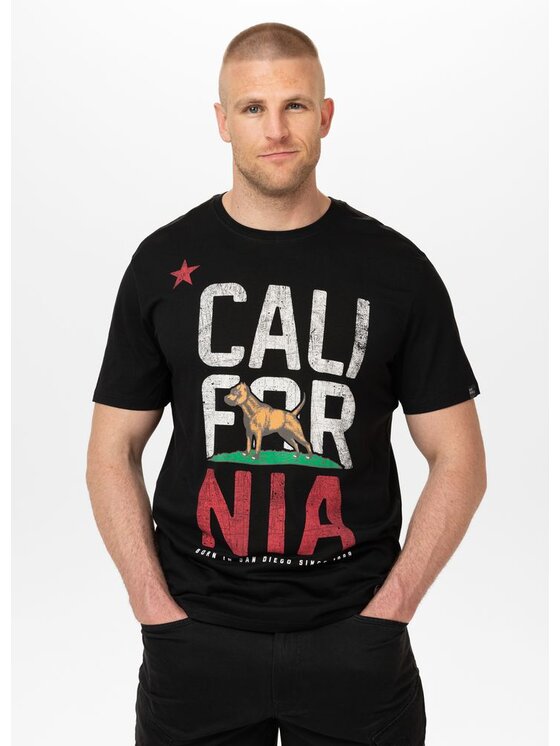 PITBULL PITBULL T-Shirt CALIFORNIA Czarny Regular Fit