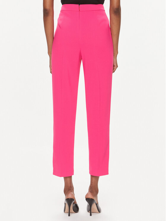 PINKO Pinko Hlače iz tkanine 102861 7624 Roza Regular Fit