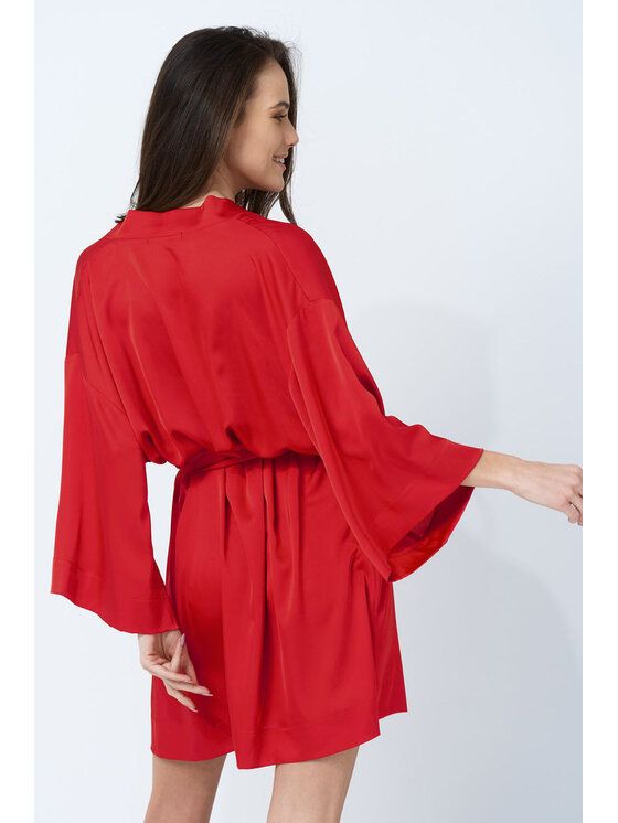 Love and Hate Love and Hate Szlafrok Dora Red Czerwony Ladies Fit