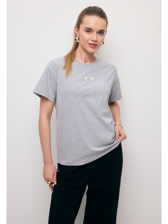 BIZUU BIZUU T-Shirt TISHALLE Szary Standard Fit
