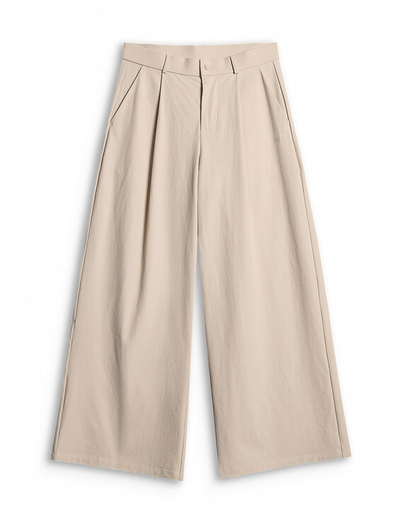 4F 4F Spodnie materiałowe OCEANS KEEPERS Kremowy Regular Fit