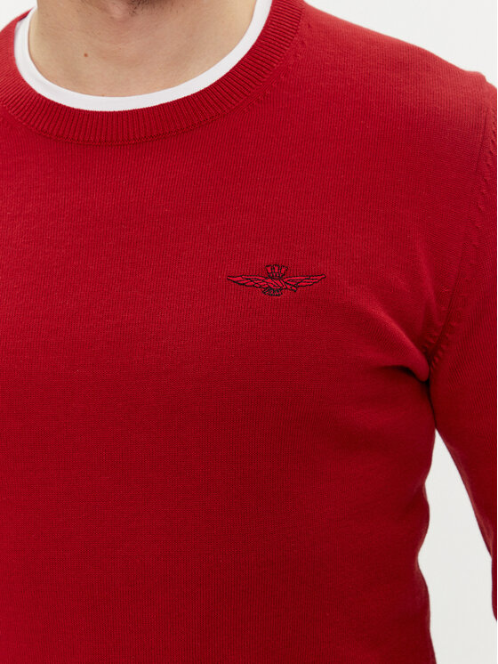 Aeronautica Militare Aeronautica Militare Maglione 241MA1488L506 Rosso Slim Fit