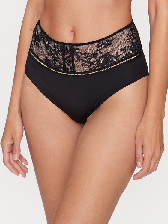 Passionata Passionata Klasikinės kelnaitės aukštu juosmeniu Olivia P49J30 Juoda