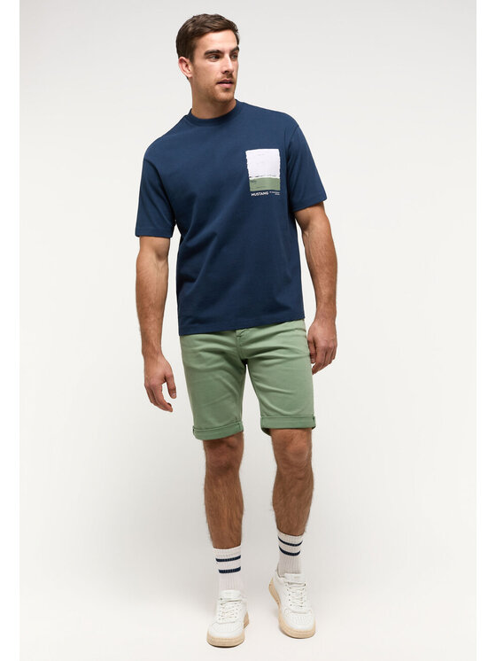 Mustang Mustang T-shirt ALVARADO Blu Loose Fit