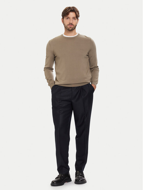 BOSS BOSS Chinosy C-Perino 50551829 Niebieski Tapered Fit