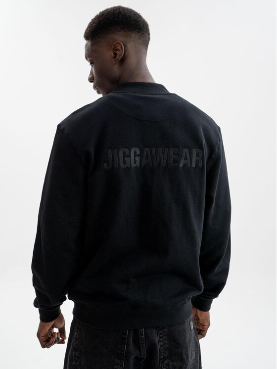 Jigga Wear Jigga Wear Spodnie materiałowe Kurtka Bejsbolówka Męska Czarna Jigga Wear Simple Crown College Jacket XXL Czarny Regular Fit
