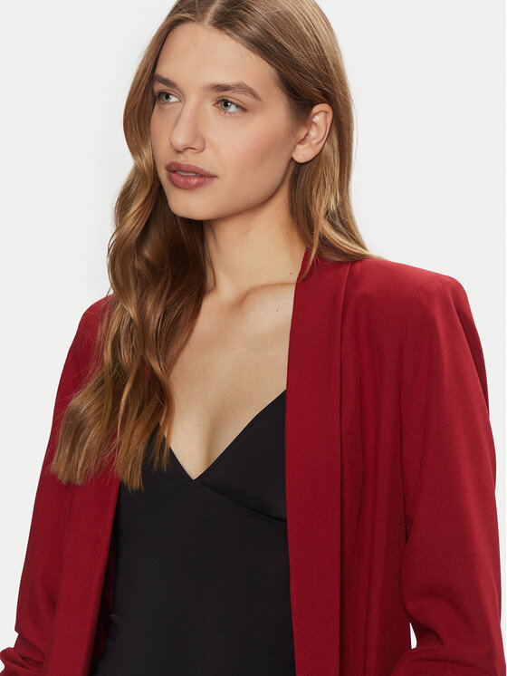 Pieces Pieces Marynarka Bosella 17090996 Czerwony Regular Fit