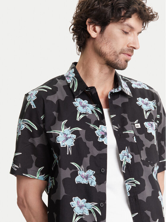 Quiksilver Quiksilver Košeľa Apero Classic Ss EQYWT04605 Čierna Regular Fit