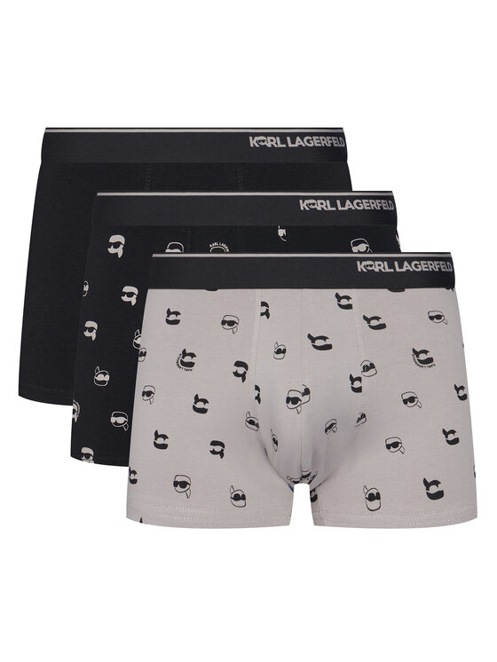 KARL LAGERFELD Komplet 3 par bokserek A3M47008 Kolorowy