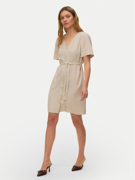 Vero Moda Vero Moda Літня сукня Mymilo 10340466 Бежевий Regular Fit