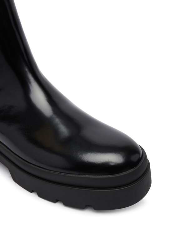 Calvin Klein Calvin Klein Klassische Stiefeletten Lugged Chelsea Boot Matt Lth HM0HM02445 Schwarz