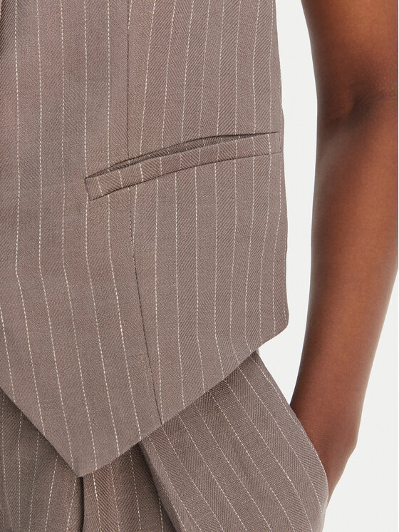 Eleh Eleh Γιλέκο Κοστουμιού SS260027 Γκρι Oversize