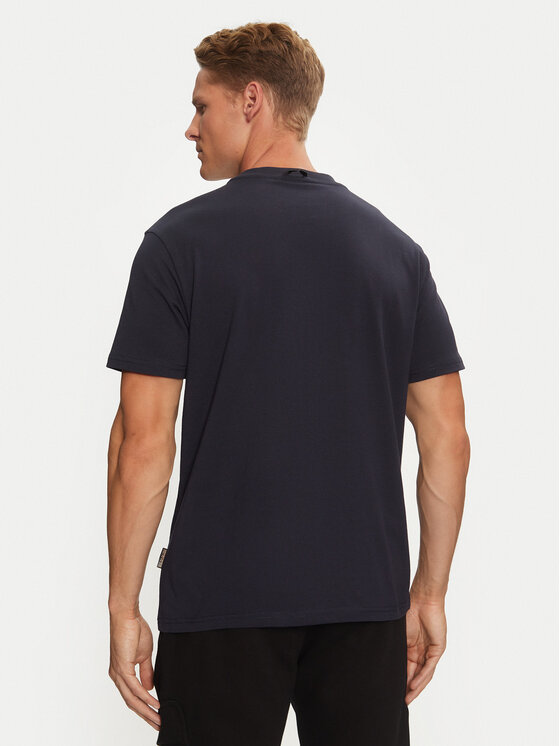 Napapijri Napapijri T-krekls S-Portalet Ss NP0A4I3E Tumši zils Relaxed Fit