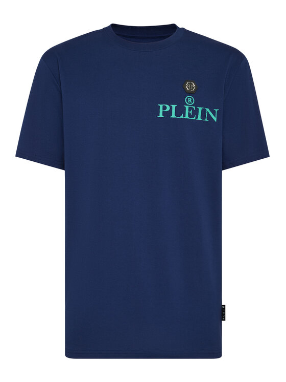 PHILIPP PLEIN PHILIPP PLEIN T-Shirt 797 Błękitny Regular Fit