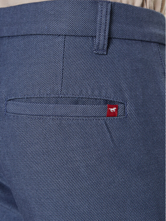 Mustang Mustang Chino kalhoty Daytona 1017075 Modrá Slim Fit