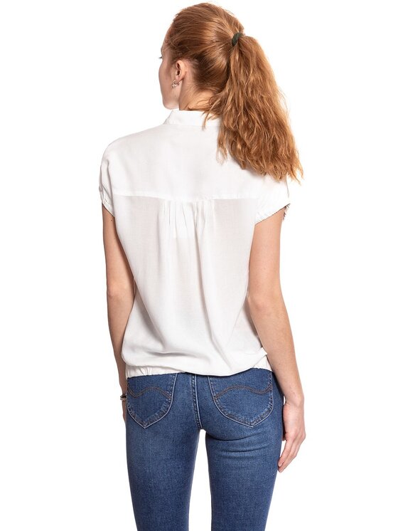 Wrangler Wrangler Camicia ROMANTIC TOP Beige Regular Fit