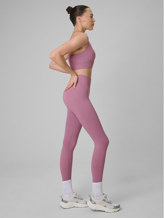 4F 4F Legginsy MULTI ACTIVE Koralowy Slim Fit