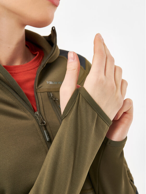 Viking Viking Bluza Yosemite Hoodie Lady Khaki Regular Fit
