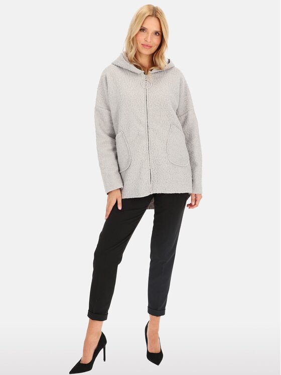 Perso Perso Dámská bunda BLH81CW4444F Šedá Regular Fit