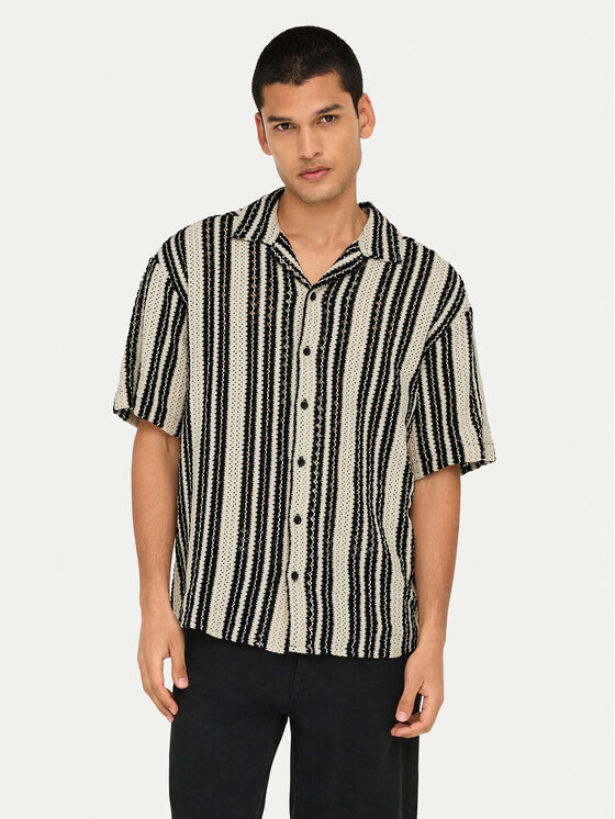 Only & Sons Only & Sons Srajca Dani 22030511 Bež Regular Fit