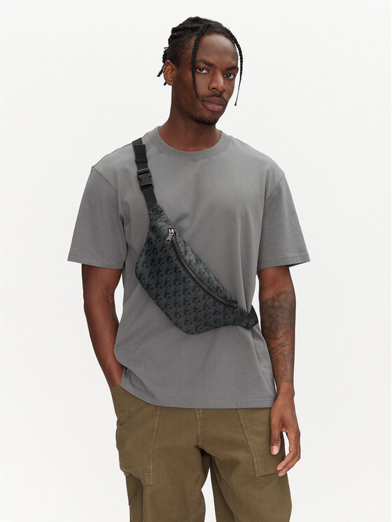 Calvin Klein Jeans Calvin Klein Jeans Torbica za okrog pasu﻿ Matte Aop Sq Waistbag 38 LV04G3113G Črna