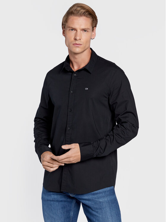 Calvin Klein Calvin Klein Camicia K10K110856 Nero Slim Fit