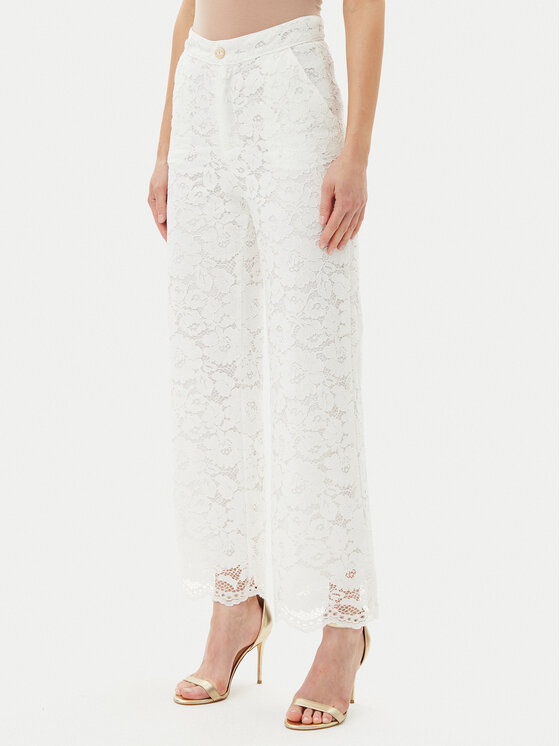 Artigli Artigli Szövet nadrág ACPA000739 Fehér Regular Fit