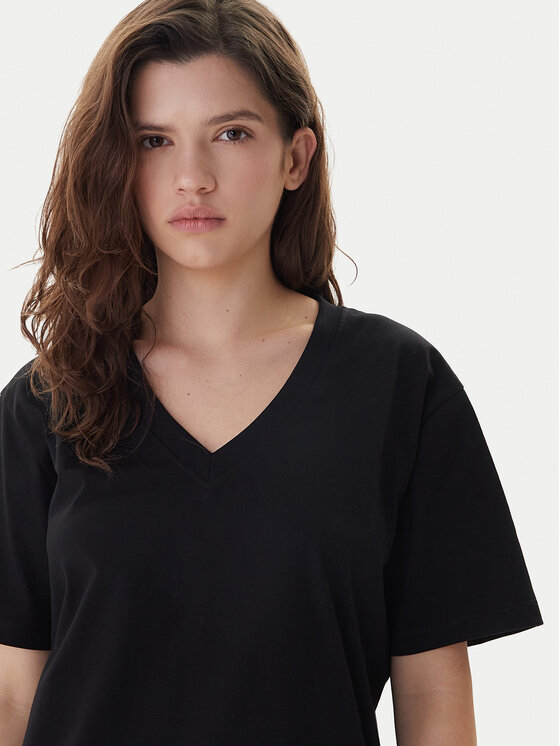 KARL LAGERFELD KARL LAGERFELD Majica B1W17031 Črna Relaxed Fit