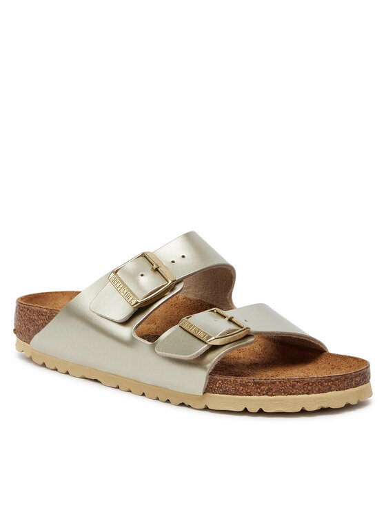 Birkenstock Birkenstock Klapki Arizona Birko-Flor 1014841 D Złoty